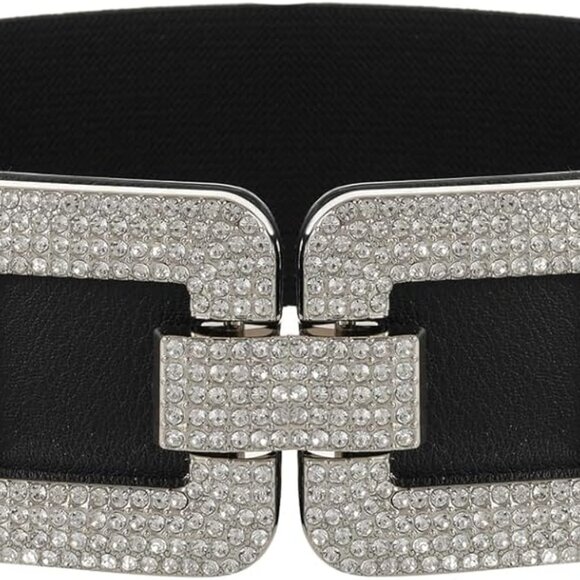 Women's Elastic Vintage Wide Waist Belt Retro Stretchy Fashion Accessory - Picture 1 of 7